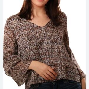 Floral Patterned Women's Top
